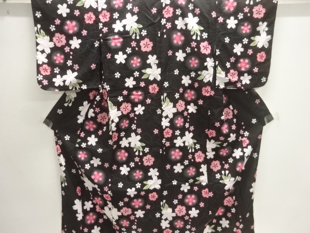 JAPANESE KIMONO / YUKATA / COTTON / SAKURA
